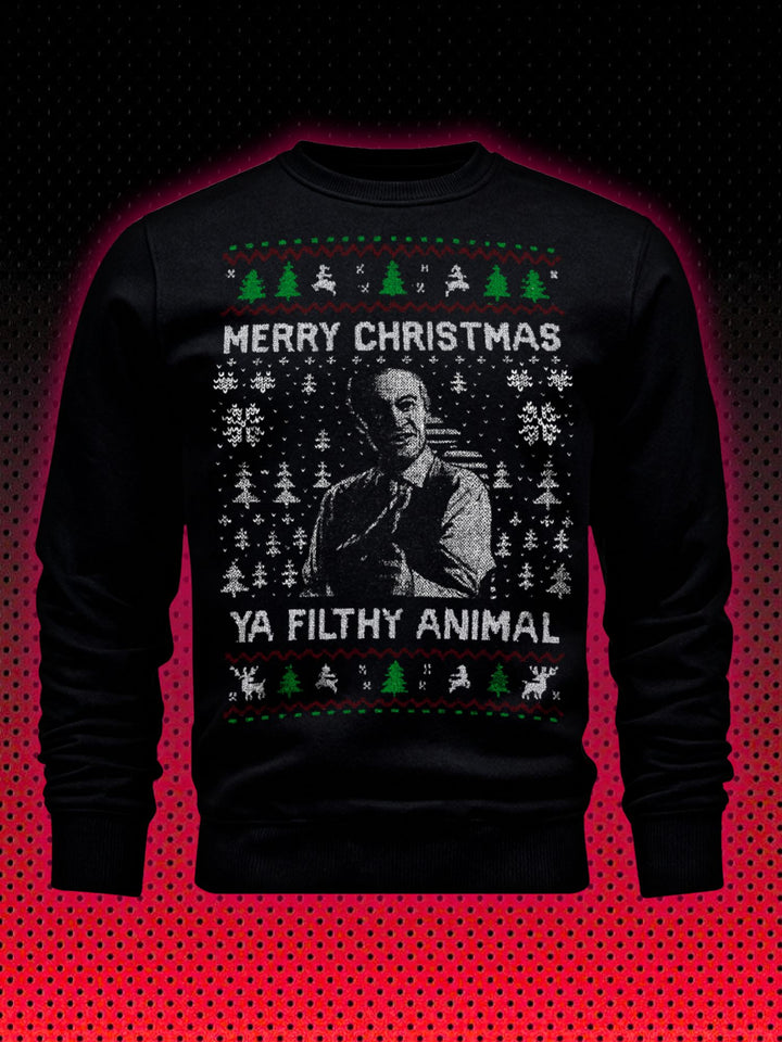 HOME ALONE XMAS SWEATER – YA FILTHY ANIMAL EDITION | SWEATSHIRT