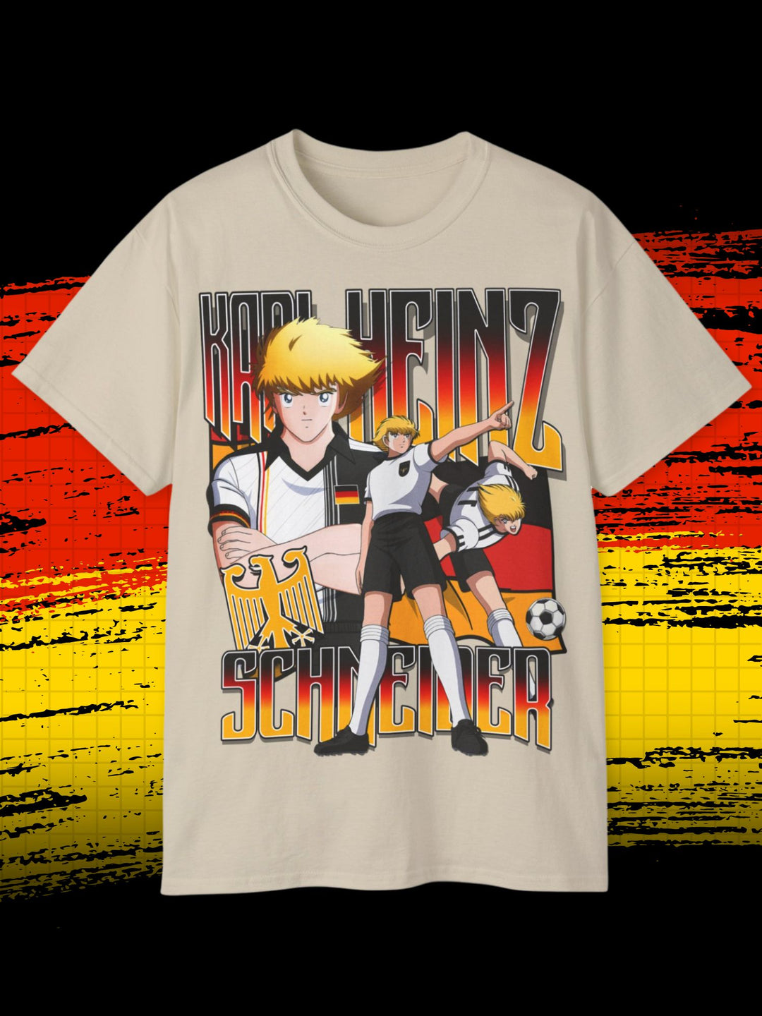 KARL-HEINZ SCHNEIDER | DIE TOLLEN FUßBALLSTARS | TSUBASA | T-SHIRT