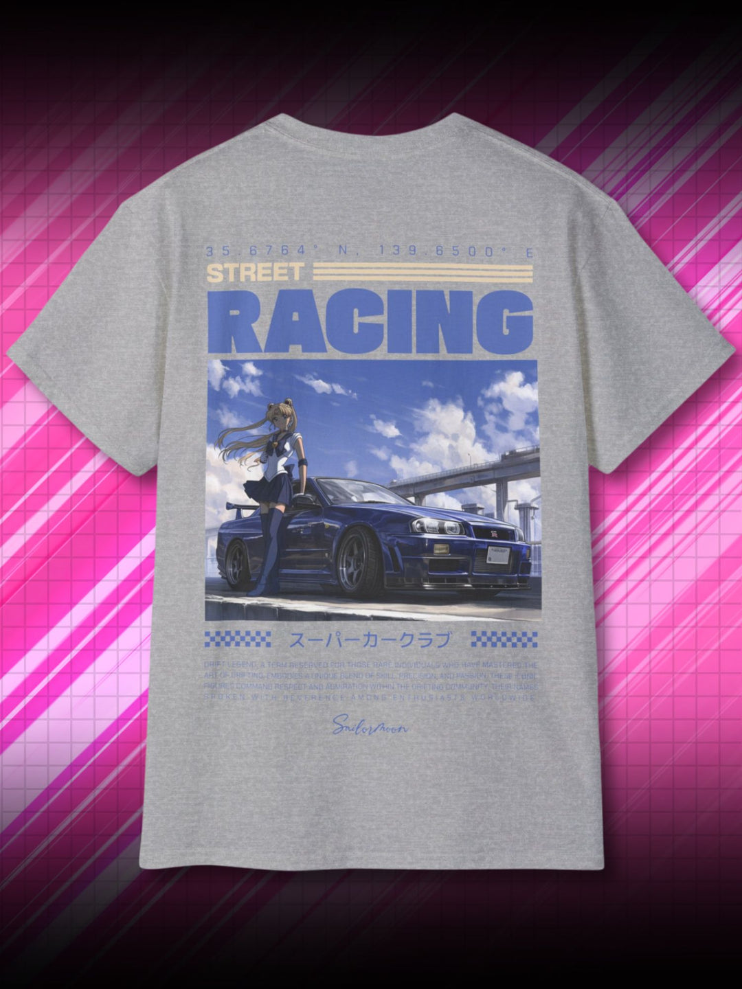 STREET RACING - NISSAN GTR | SAILOR MOON | T-SHIRT