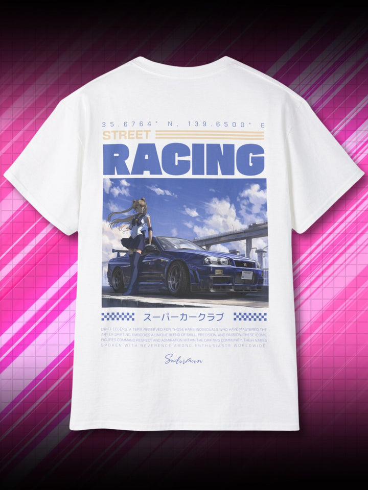 STREET RACING - NISSAN GTR | SAILOR MOON | T-SHIRT