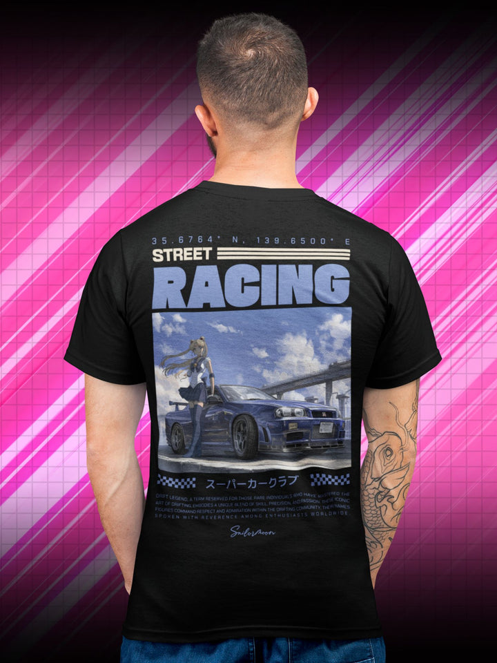 STREET RACING - NISSAN GTR | SAILOR MOON | T-SHIRT