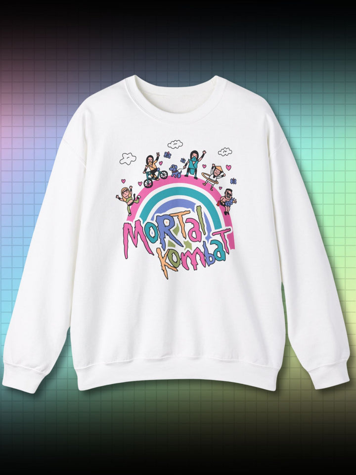 CUTE RAINBOW PARTY | MORTAL KOMBAT | RETRO SWEATSHIRT