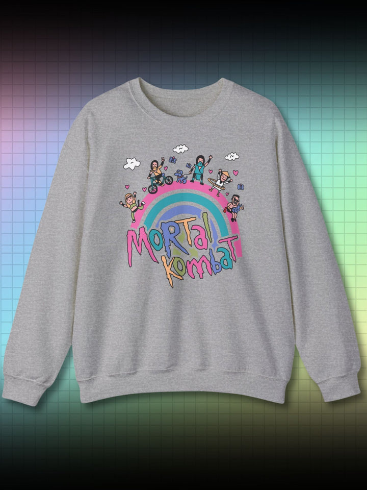 CUTE RAINBOW PARTY | MORTAL KOMBAT | RETRO SWEATSHIRT