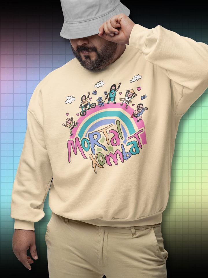 CUTE RAINBOW PARTY | MORTAL KOMBAT | RETRO SWEATSHIRT