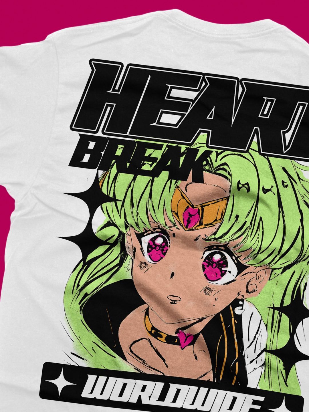 HEART BREAK GIRL LUNA | 90S CARTOON ANIME | T-SHIRT