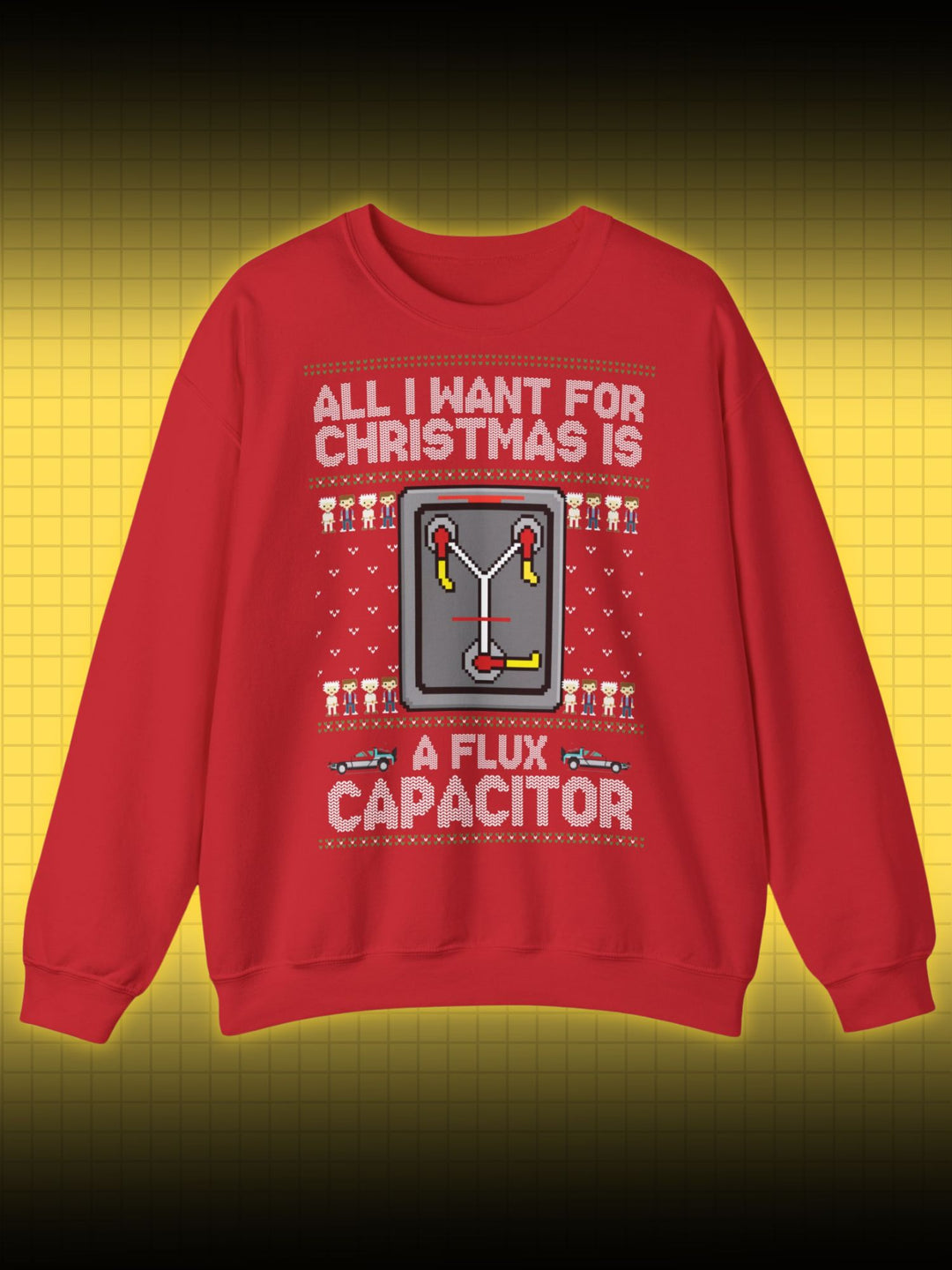 UGLY CHRISTMAS SWEATER ZURÜCK IN DIE ZUKUNFT | FLUX CAPACITOR BACK TO THE FUTURE | SWEATSHIRT