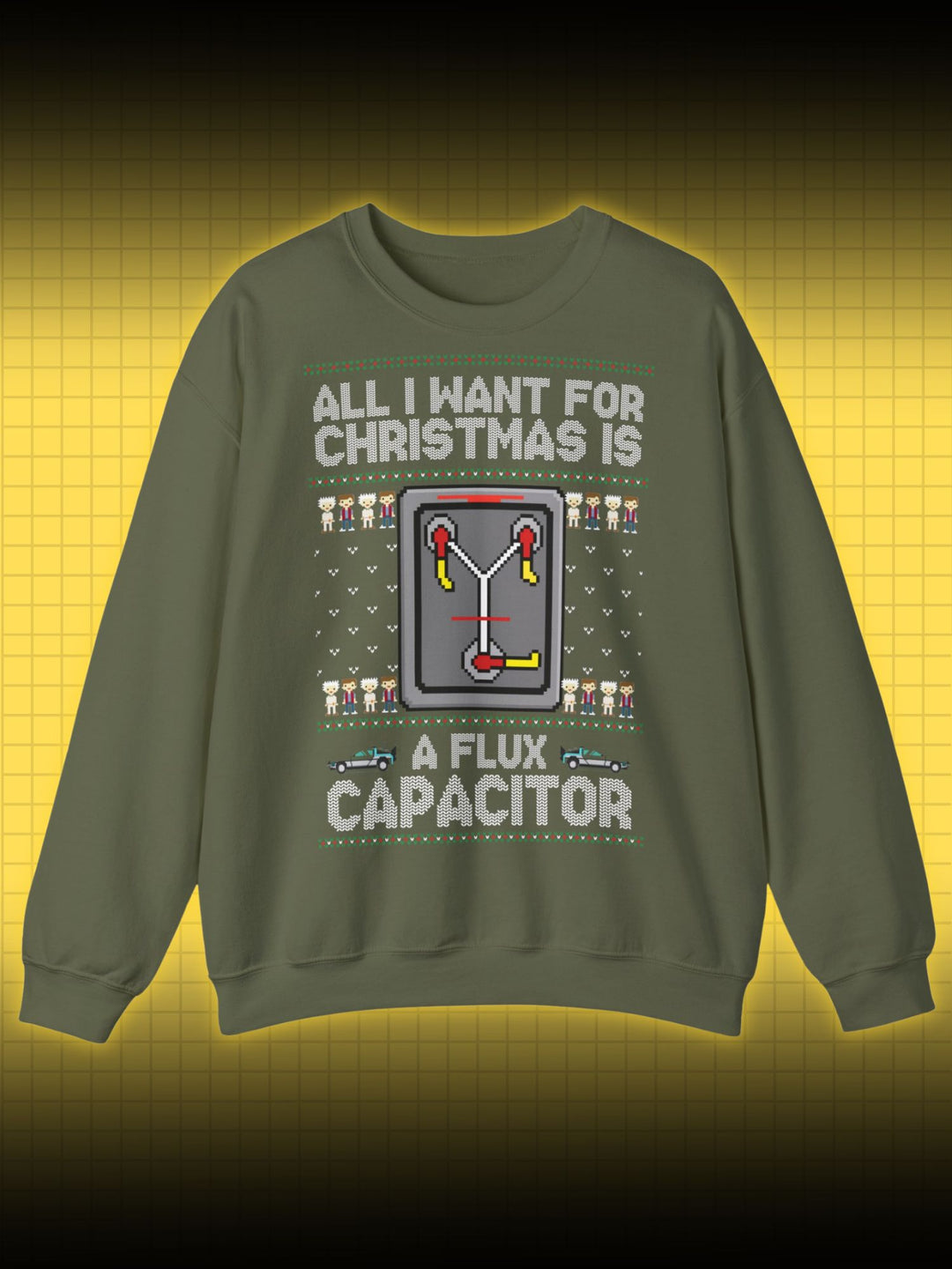 UGLY CHRISTMAS SWEATER ZURÜCK IN DIE ZUKUNFT | FLUX CAPACITOR BACK TO THE FUTURE | SWEATSHIRT