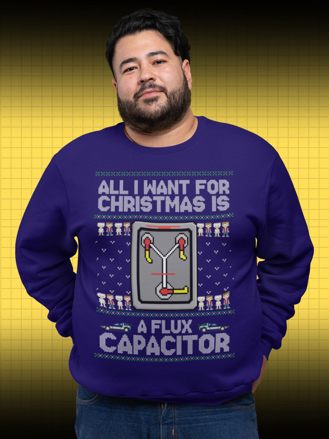 UGLY CHRISTMAS SWEATER ZURÜCK IN DIE ZUKUNFT | FLUX CAPACITOR BACK TO THE FUTURE | SWEATSHIRT