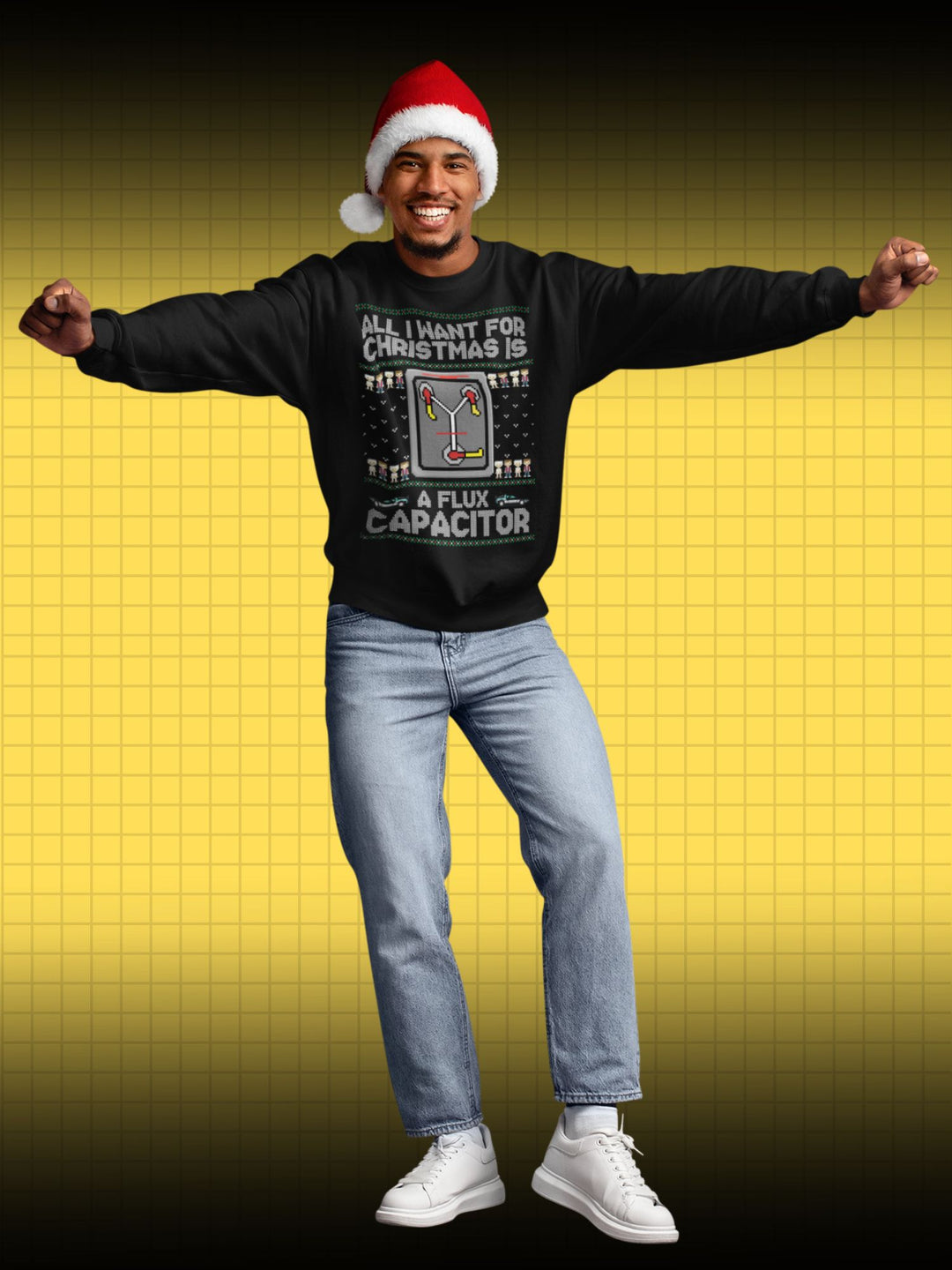 UGLY CHRISTMAS SWEATER ZURÜCK IN DIE ZUKUNFT | FLUX CAPACITOR BACK TO THE FUTURE | SWEATSHIRT