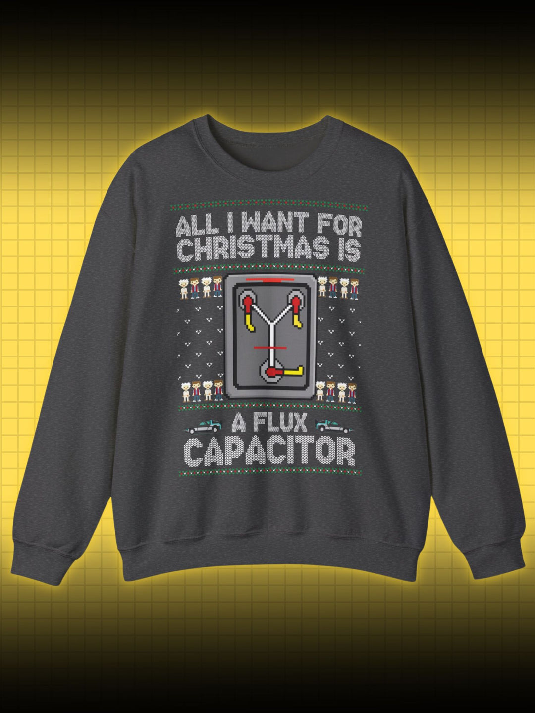 UGLY CHRISTMAS SWEATER ZURÜCK IN DIE ZUKUNFT | FLUX CAPACITOR BACK TO THE FUTURE | SWEATSHIRT