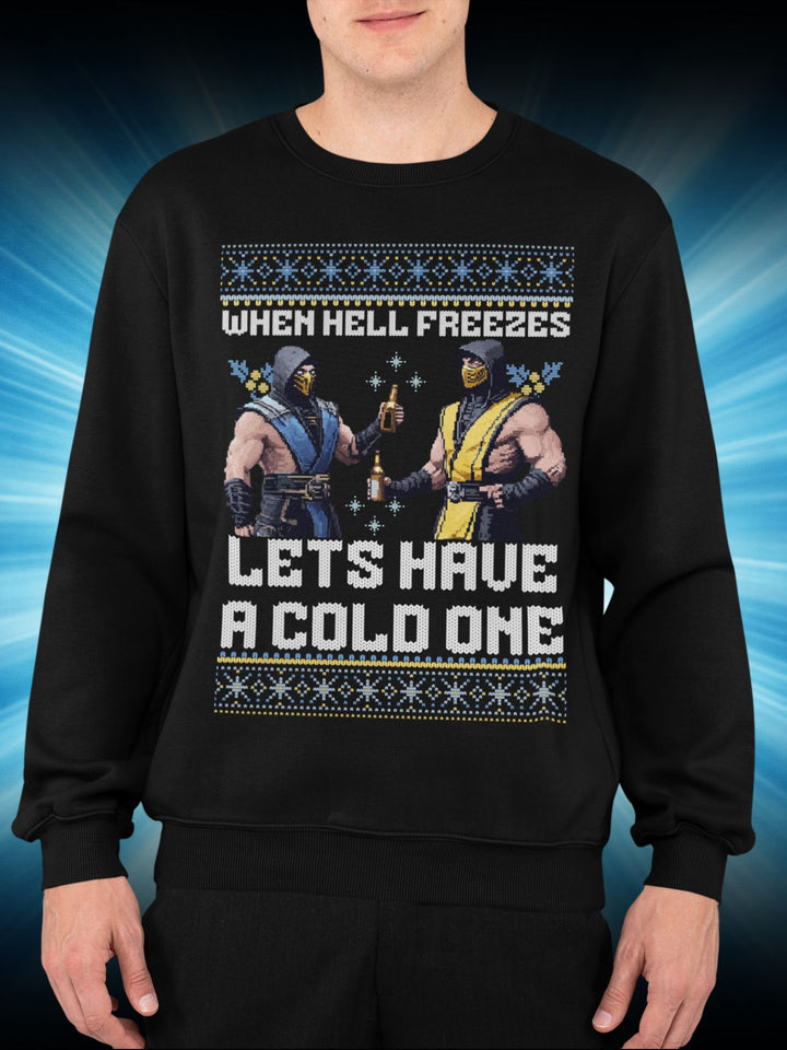 UGLY MORTAL KOMBAT CHRISTMAS SWEATER | SCORPION & SUB-ZERO | SWEATSHIRT