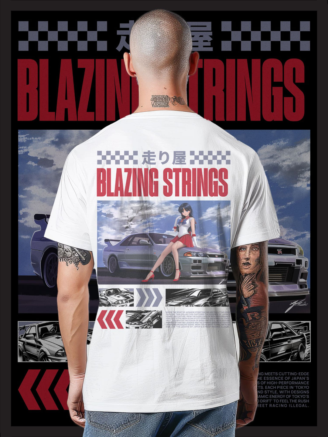 BLAZING STRINGS | SAILOR MARS| T-SHIRT