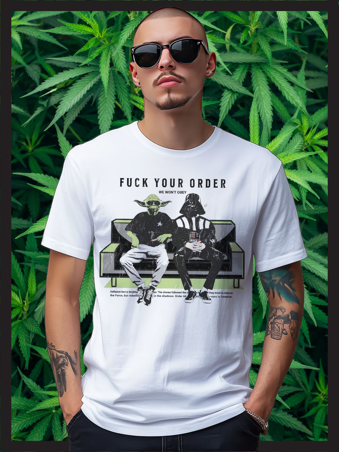 YODA AND DARTH VADER FK YOUR ORDERS | T-SHIRT