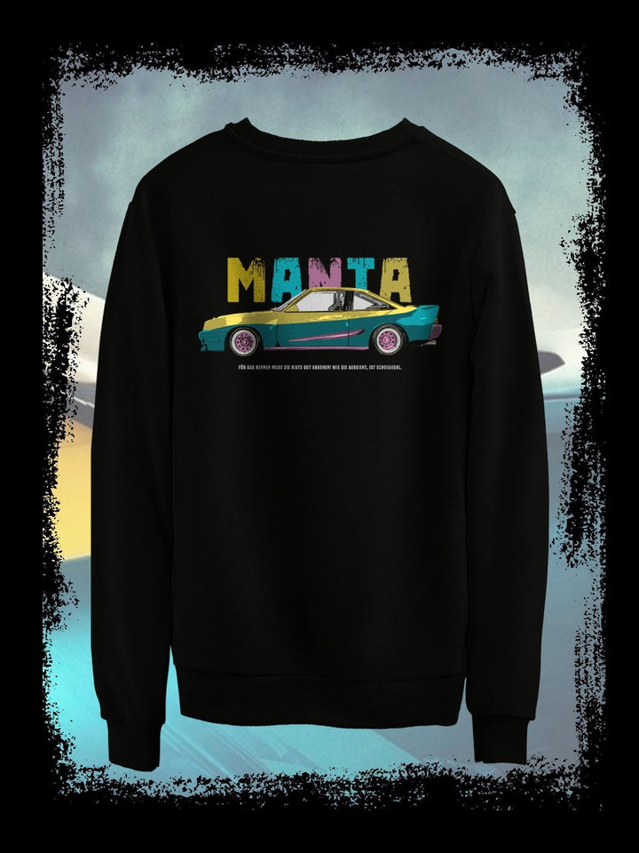 MANTA MANTA KULTAUTO OPEL | RETRO CAR AUTO TUNING GERMANY | RETRO SWEATSHIRT & HOODIE - DRAMAMONKS