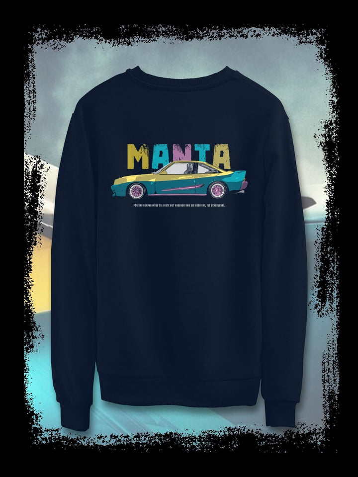 MANTA MANTA KULTAUTO OPEL | RETRO CAR AUTO TUNING GERMANY | RETRO SWEATSHIRT & HOODIE - DRAMAMONKS