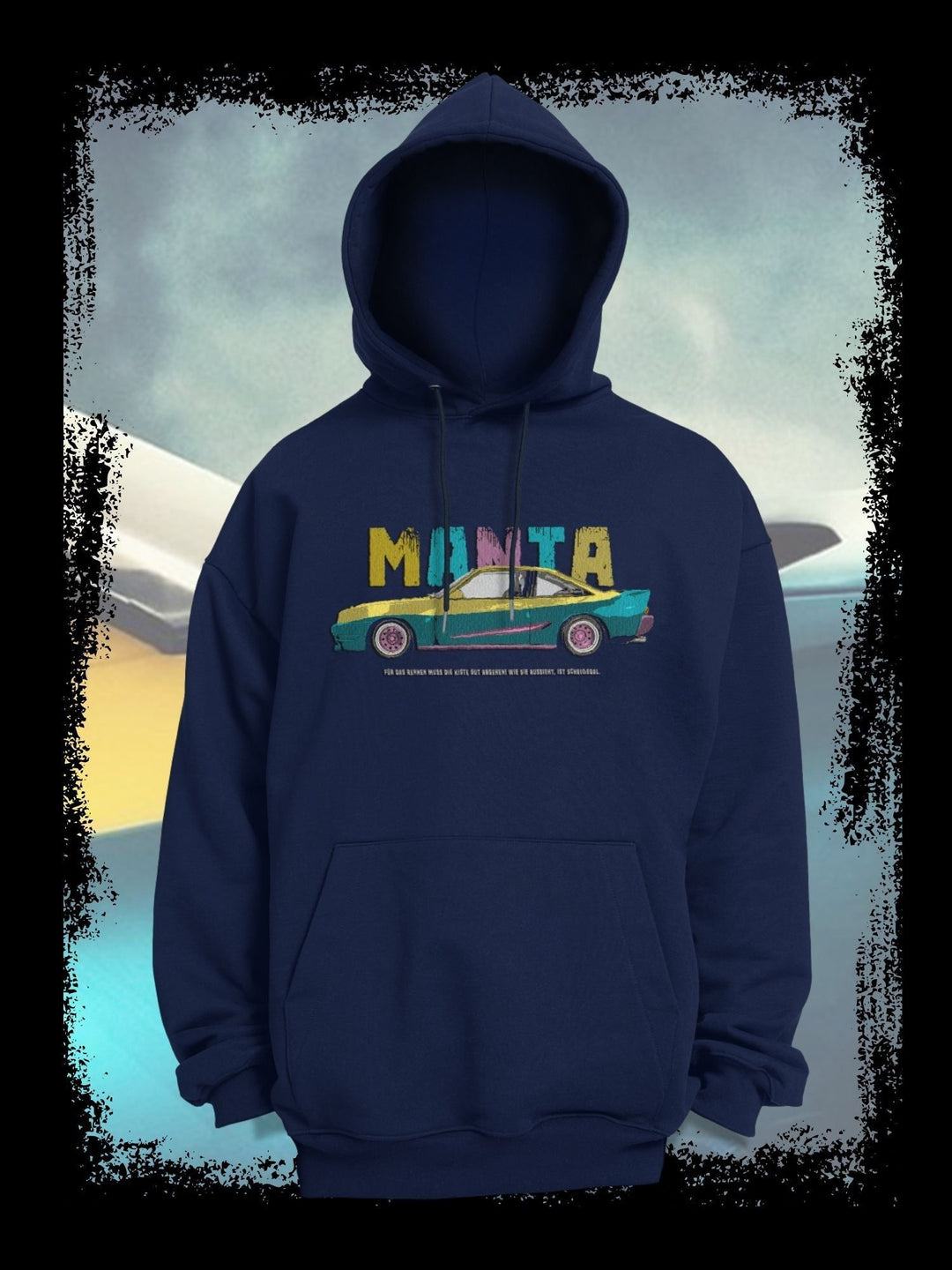 MANTA MANTA KULTAUTO OPEL | RETRO CAR AUTO TUNING GERMANY | RETRO SWEATSHIRT & HOODIE - DRAMAMONKS