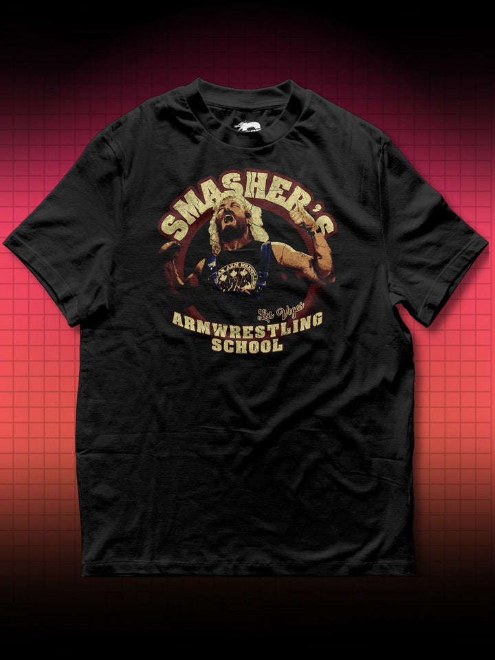 OVER THE TOP - SMASHER ARMWRESTLING CLUB | SYLVESTER STALLONE 80S RETRO | T-SHIRT - DRAMAMONKS