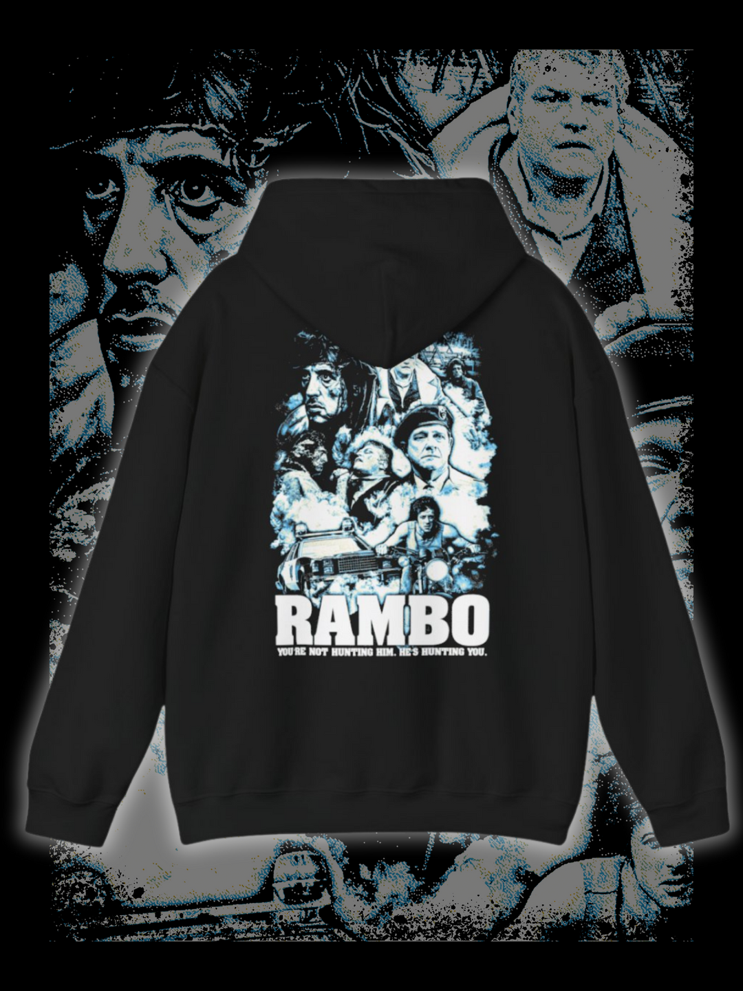 RAMBO FIRST BLOOD LONE WOLF | SYLVESTER STALLONE | SWEATSHIRT & HOODIE - DRAMAMONKS