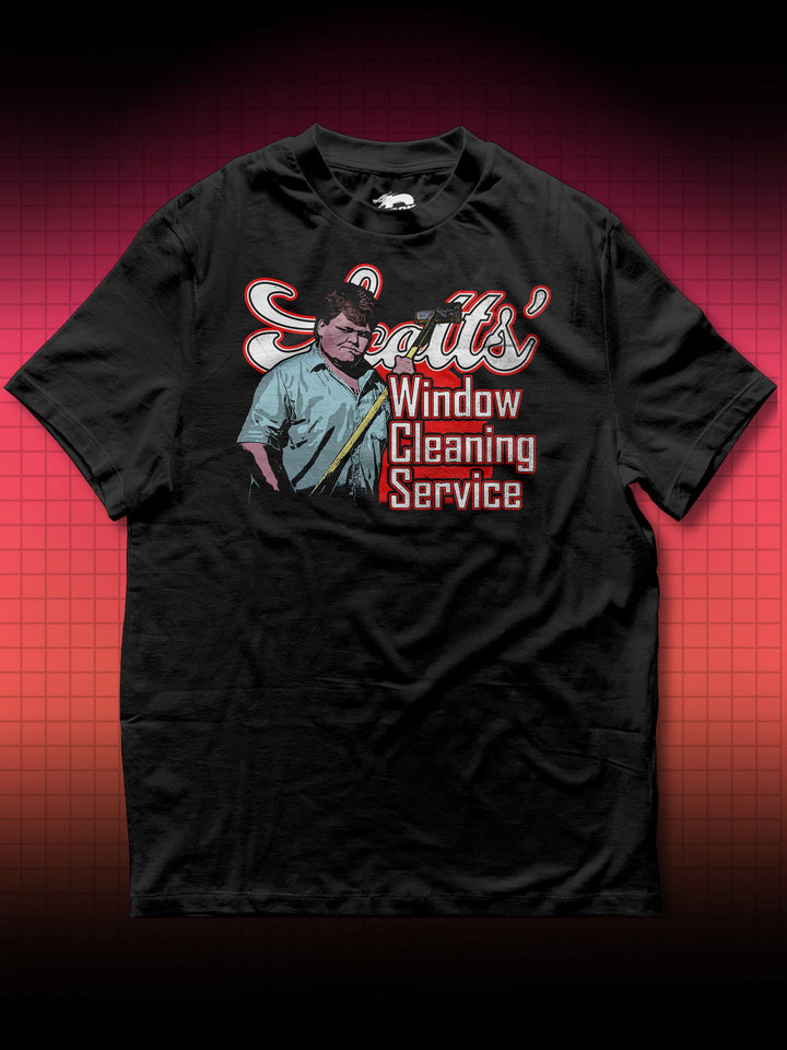 SCOTTS' WINDOW CLEANING SERVICE - KARATE TIGER - NO RETREAT NO SURRENDER | SCOTT JEAN-CLAUDE VAN DAMME JASON STILLWELL | T-SHIRT - DRAMAMONKS