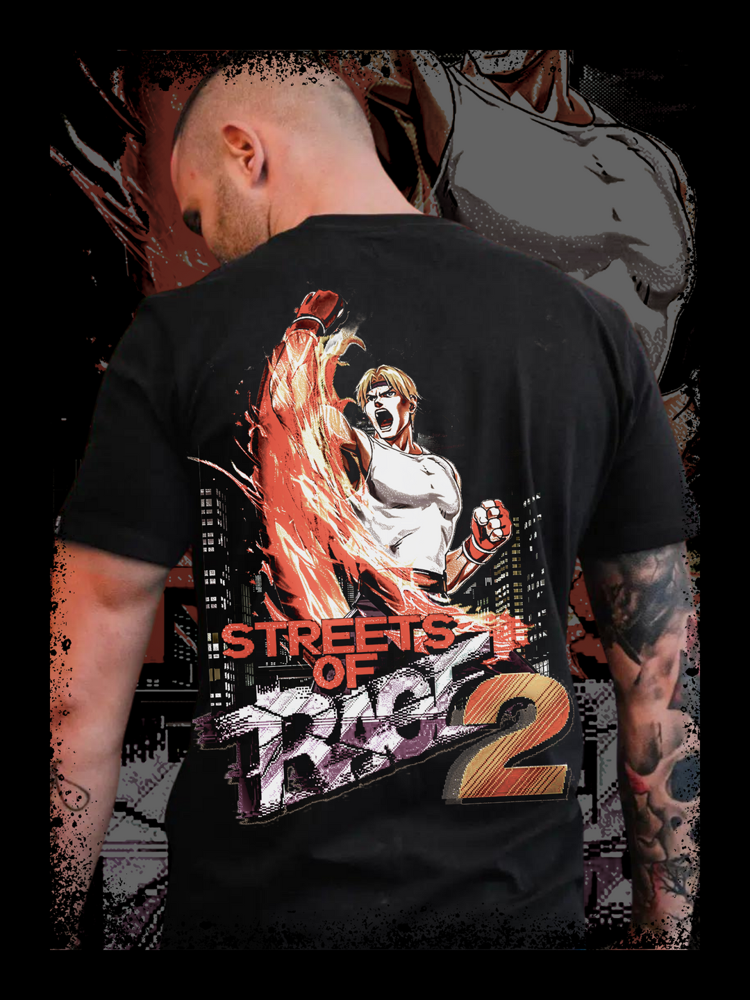 STREETS OF RAGE 2 AXEL | BARE KNUCKLE | T-SHIRT - DRAMAMONKS