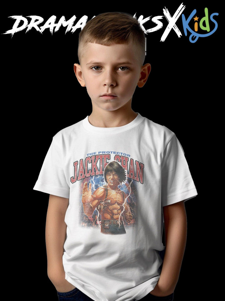 T-SHIRT FÜR KINDER "JACKIE CHAN" - DRAMAMONKS