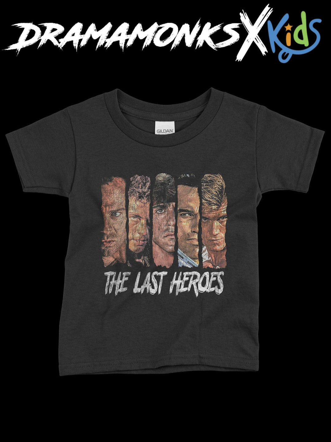 T-SHIRT FÜR KINDER "LAST ACTION HEROES" - DRAMAMONKS