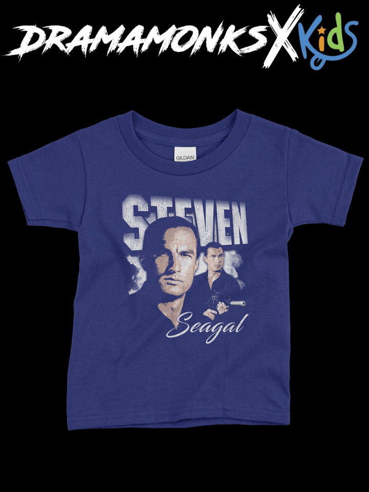 T-SHIRT FÜR KINDER "STEVEN SEAGAL" - DRAMAMONKS