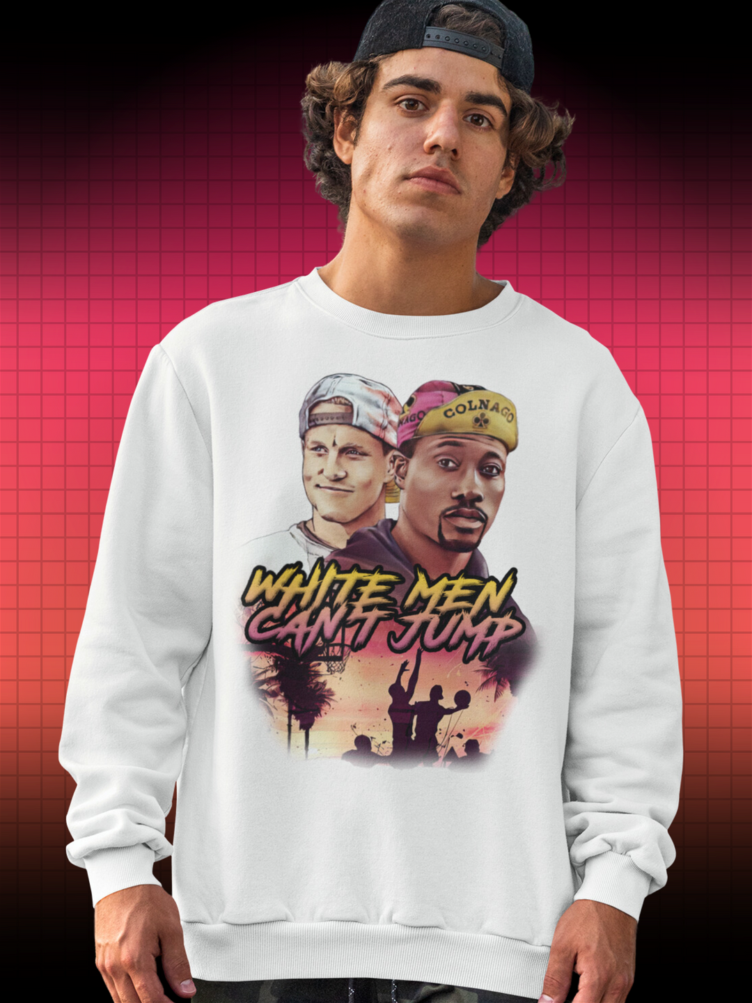 WHITE MEN CAN'T JUMP | WEISSE JUNGS BRINGEN'S NICHT WESLEY SNIPES | SWEATSHIRT - DRAMAMONKS