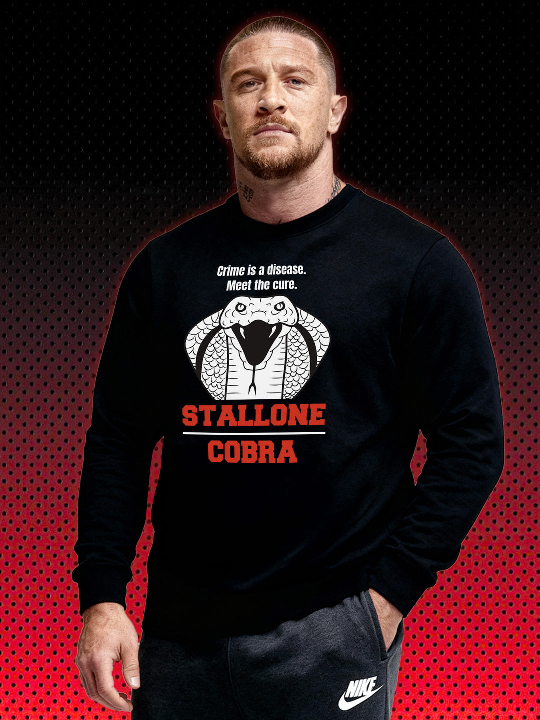 COBRA MEET THE CURE | SYLVESTER STALLONE | SWEATSHIRT & HOODIE