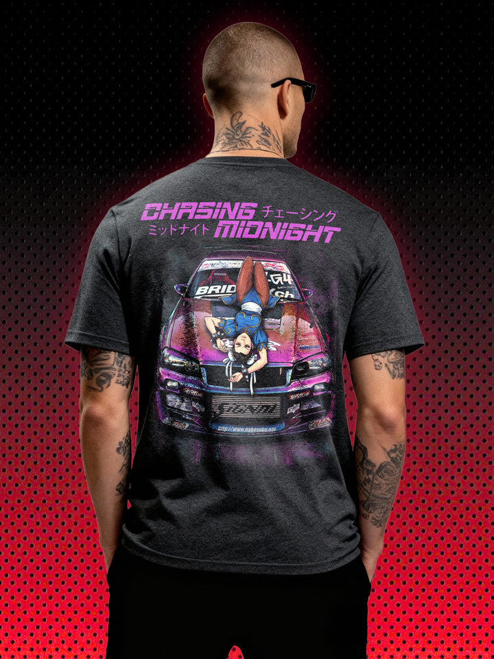 CHASING MIDNIGHT NISSAN GTR34 CHUN LI | T-SHIRT