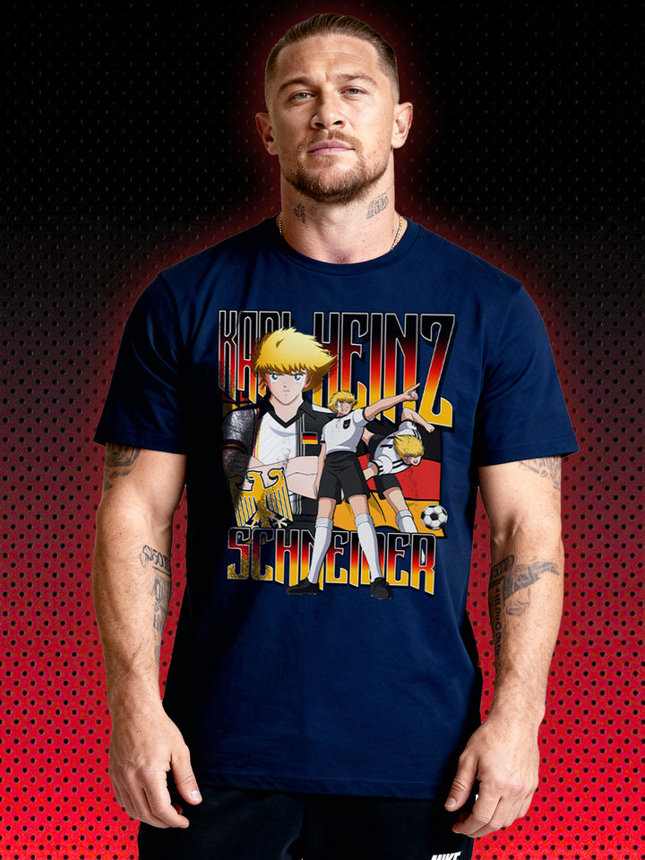 KARL-HEINZ SCHNEIDER | THE GREAT FOOTBALL STARS | TSUBASA | T-SHIRT