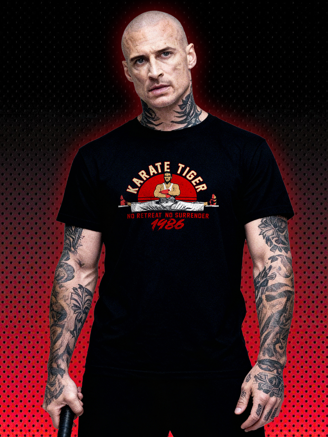 THE RUSSIAN DER RUSSE KARATE TIGER | NO RETREAT NO SURRENDER | T-SHIRT