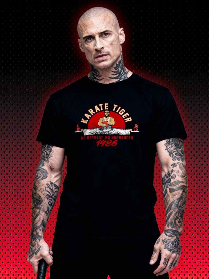 THE RUSSIAN DER RUSSE KARATE TIGER | NO RETREAT NO SURRENDER | T-SHIRT