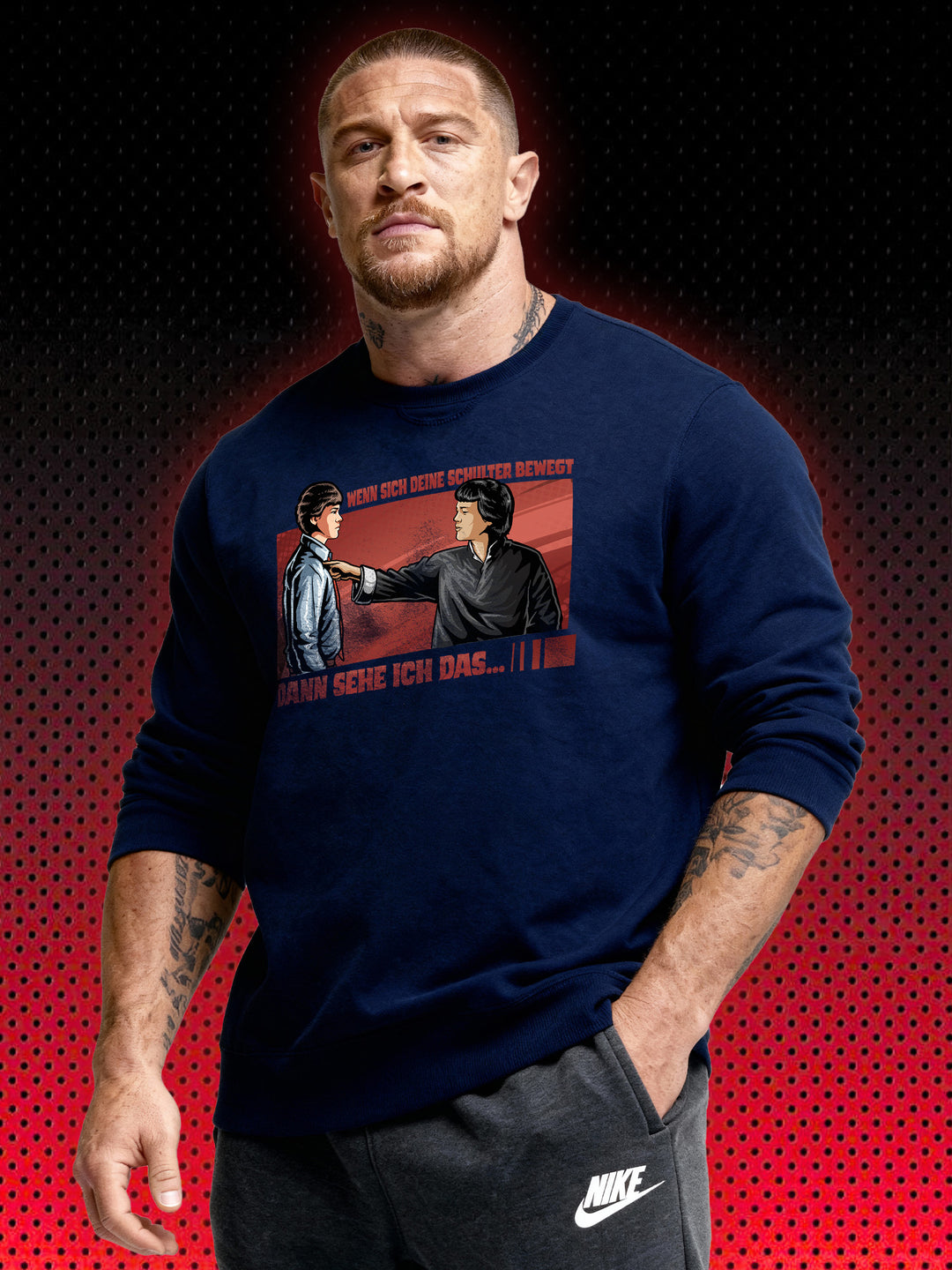 IF YOUR SHOULDER MOVES, I SEE IT | KURT MCKINNEY KARATE TIGER NO RETREAT NO SURRENDER JCVD ​​| RETRO SWEATSHIRT &amp; HOODIE