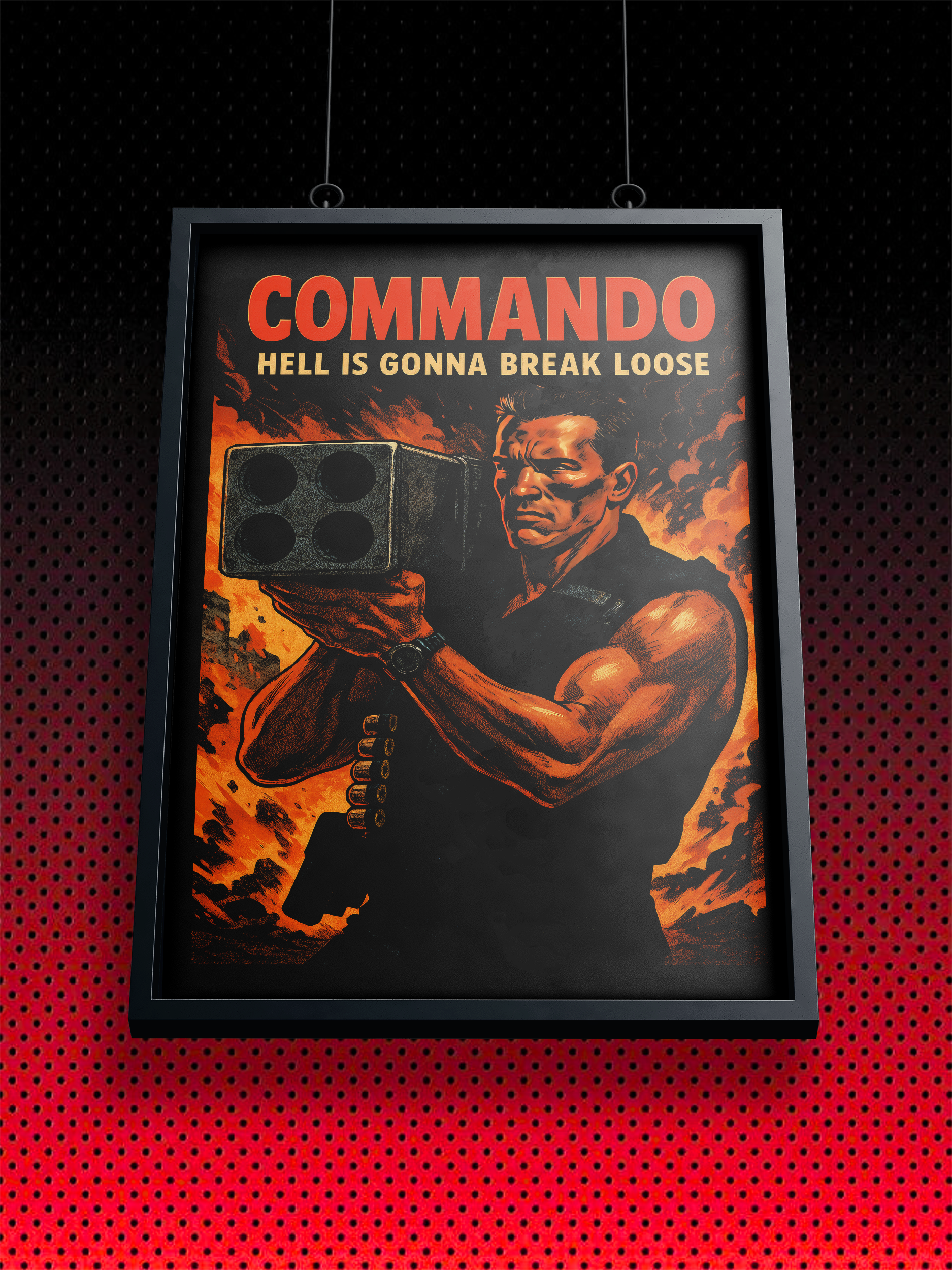 COMMANDO POSTER | ARTPRINT - KUNSTDRUCK