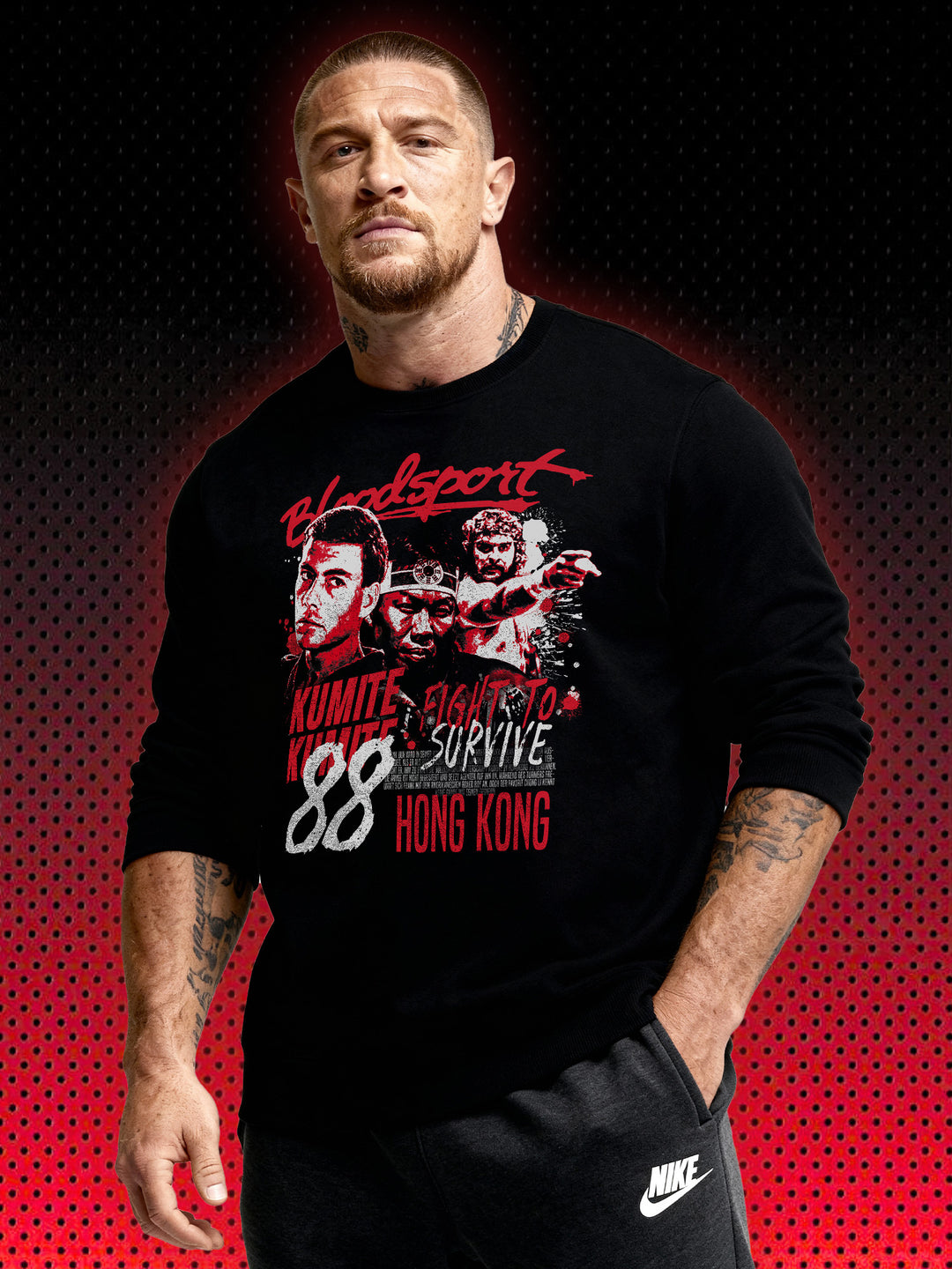 BLOODSPORT VINTAGE STYLE | JCVD VAN DAMME RAY JACKSON CHONG LI | SWEATSHIRT