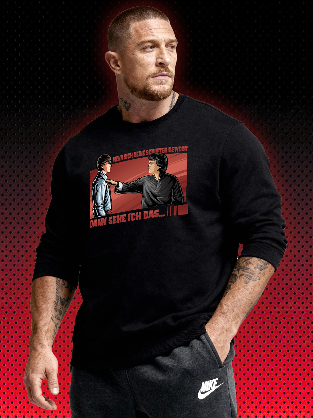 IF YOUR SHOULDER MOVES, I SEE IT | KURT MCKINNEY KARATE TIGER NO RETREAT NO SURRENDER JCVD ​​| RETRO SWEATSHIRT &amp; HOODIE