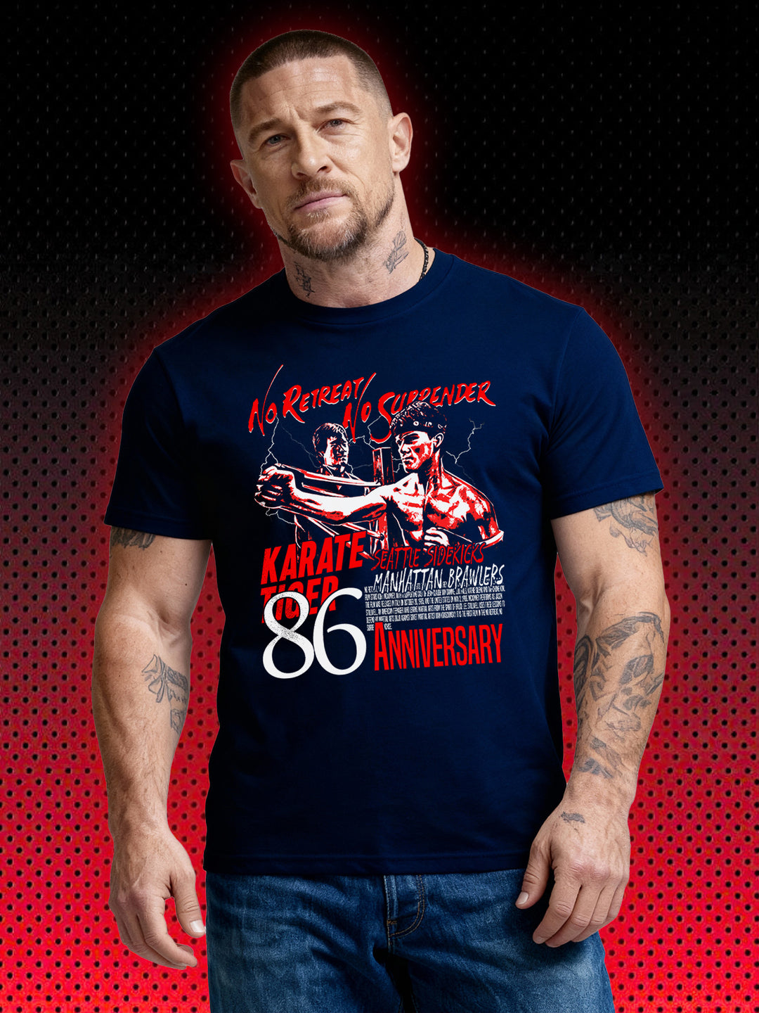 KARATE TIGER | NO RETREAT NO SURRENDER | JCVD JEAN-CLAUDE VAN DAMME SHOOTINGSTAR | T-SHIRT