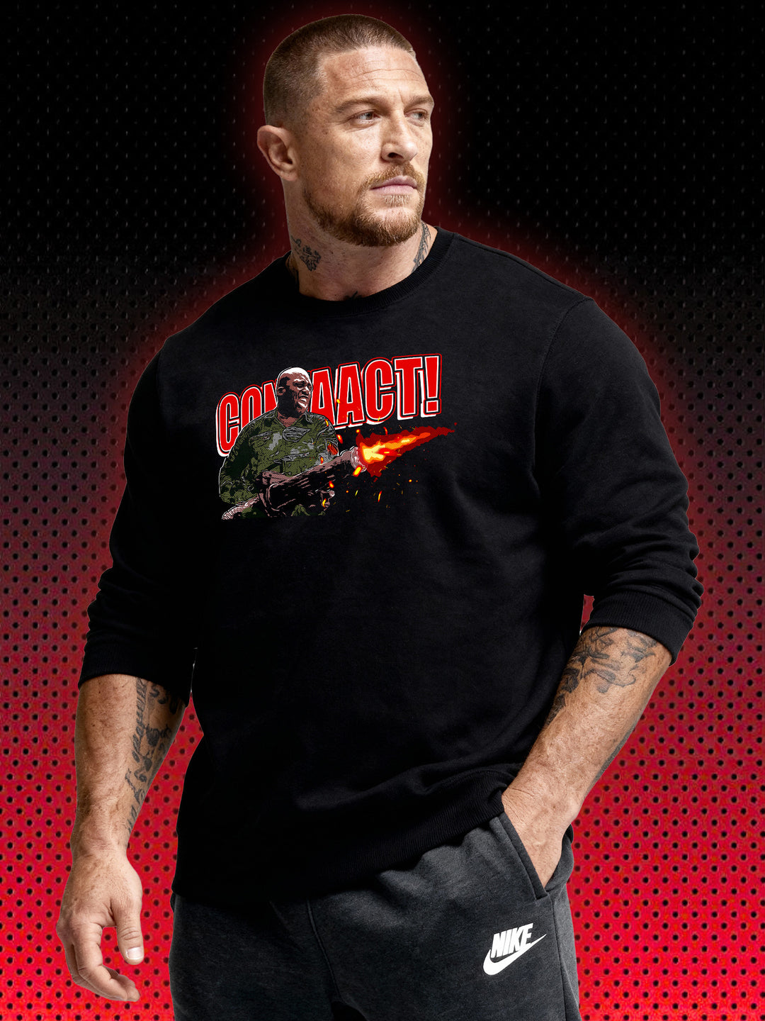 CONTACT MINIGUN PREDATOR | MAC ELIOT ARNOLD SCHWARZENEGGER | SWEATSHIRT &amp; HOODIE