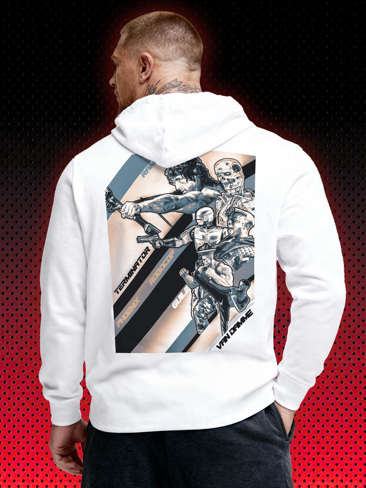 80s and 90s ACTION HEROES | VAN DAMME SNIPES GUILE ROBOCOP RAMBO TERMINATOR | SWEATSHIRT &amp; HOODIE