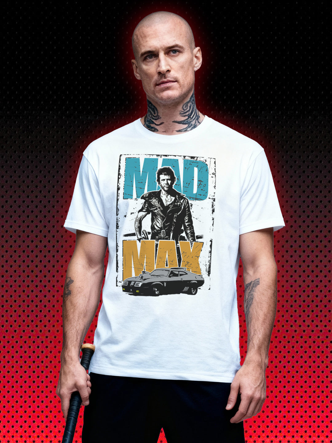MAD MAX FURY ROAD INTERCEPTOR | MEL GIBSON ROCKATANSKY | RETRO T-SHIRT