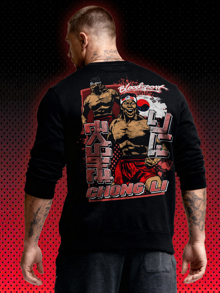 CHONG LI BLOODSPORT BACKPRINT | JCVD VAN DAMME BOLO YEUNG | RETRO SWEATSHIRT &amp; HOODIE