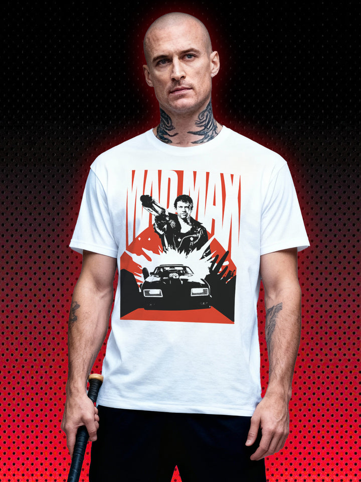 MAD MAX FURY ROAD INTERCEPTOR | MEL GIBSON ROCKATANSKY | RETRO T-SHIRT