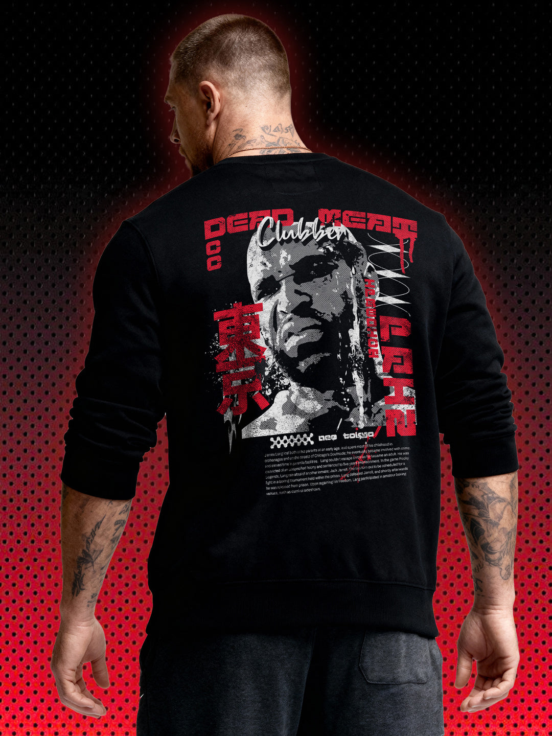 DEAD MEAT BACKPRINT | CLUBBER LANG SYLVESTER STALLONE | SWEATSHIRT & HOODIE