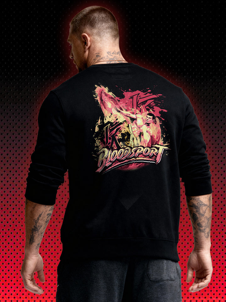 BLOODSPORT ART FRANK DUX BACKPRINT | JEAN-CLAUDE VAN DAMME JCVD ​​| RETRO SWEATSHIRT &amp; HOODIE