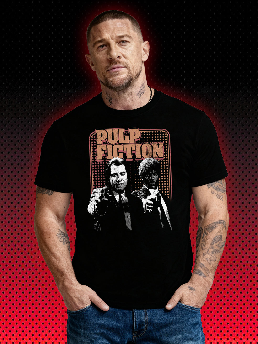 PULP FICTION | JOHN TRAVOLTA SAMUEL L JACKSON | T-SHIRT