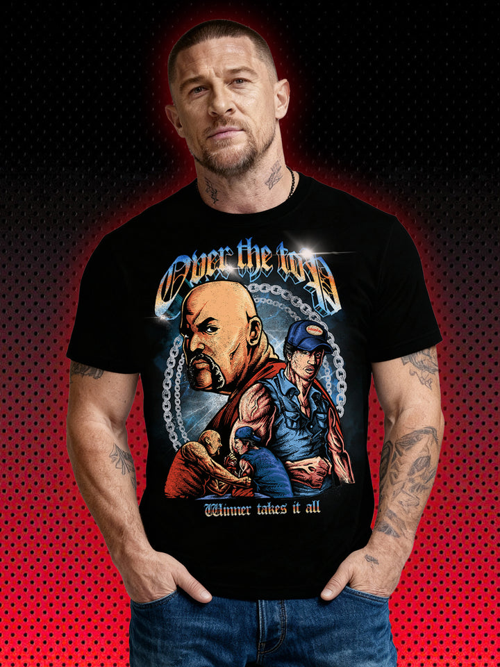 LINCOLN HAWK BULL HURLEY SHOWDOWN IN VEGAS | OVER THE TOP STALLONE | T-SHIRT