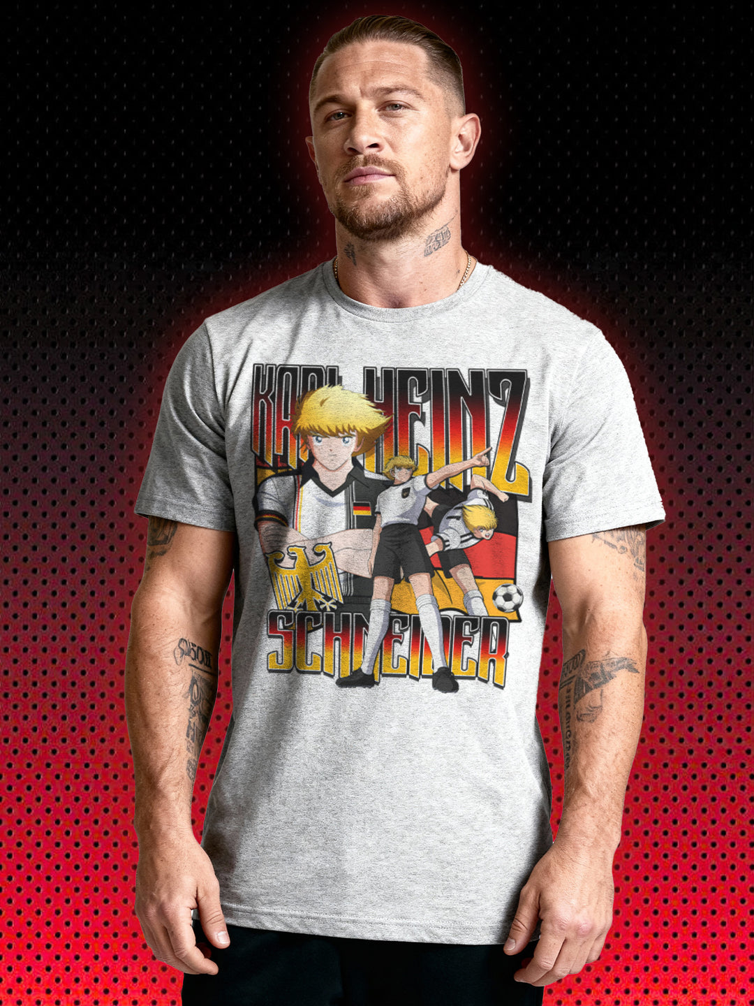 KARL-HEINZ SCHNEIDER | THE GREAT FOOTBALL STARS | TSUBASA | T-SHIRT