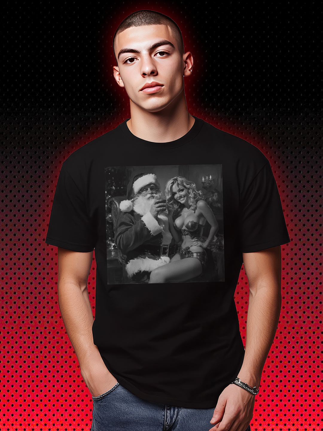 XMAS CHRISTMAS BAD SANTA | VINTAGE T-SHIRT