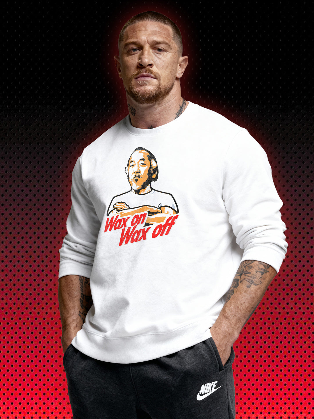 WAX ON, WAX OFF MIYAGI | KARATE KID COBRA KAI | RETRO SWEATSHIRT &amp; HOODIE